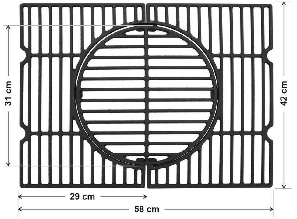 Litinový rošt (ke grilu ROYAL CLASSIC 13040) a